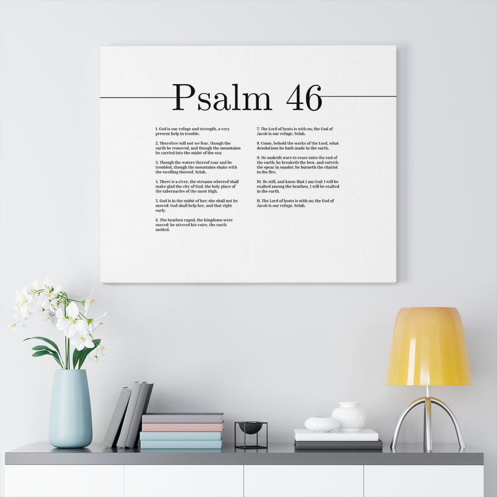Scripture Walls Refuge And Strength Psalm 46 Bible Verse Canvas