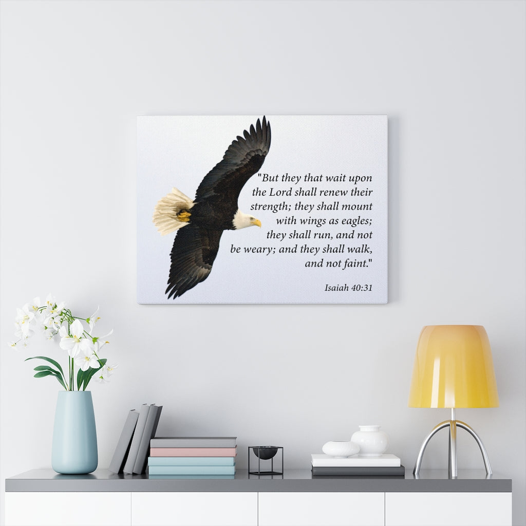 Scripture Walls Renewed Strength in God Isaiah 40:31 Scripture Wall Art Christian Home Decor Unframed-Express Your Love Gifts