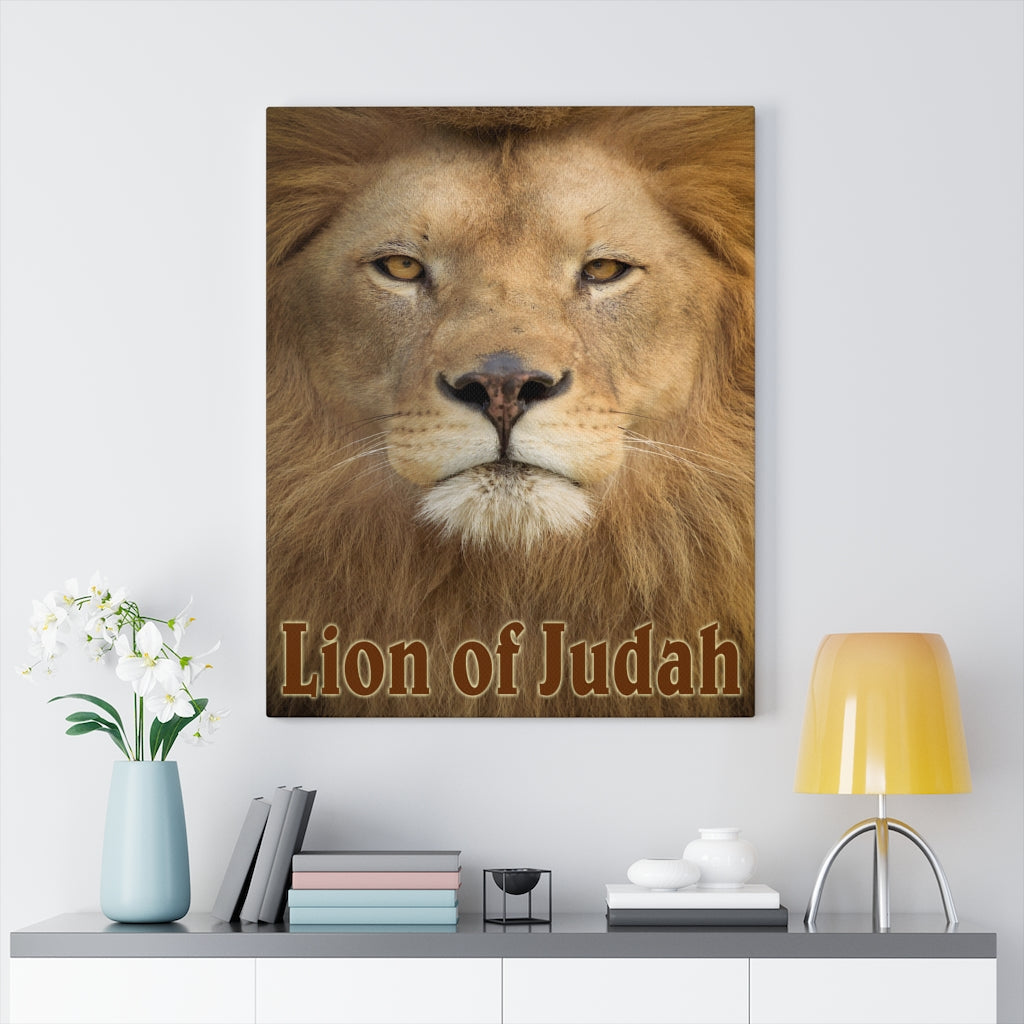 Scripture Walls Revelation 5:5 Lion of Judah Bible Verse Canvas Christian Wall Art Ready to Hang Unframed-Express Your Love Gifts