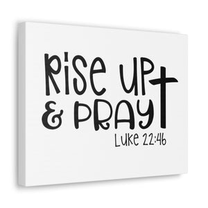 Scripture Walls Rise Up & Pray Luke 22:46 Cross Christian Wall Art Print Ready to Hang Unframed-Express Your Love Gifts
