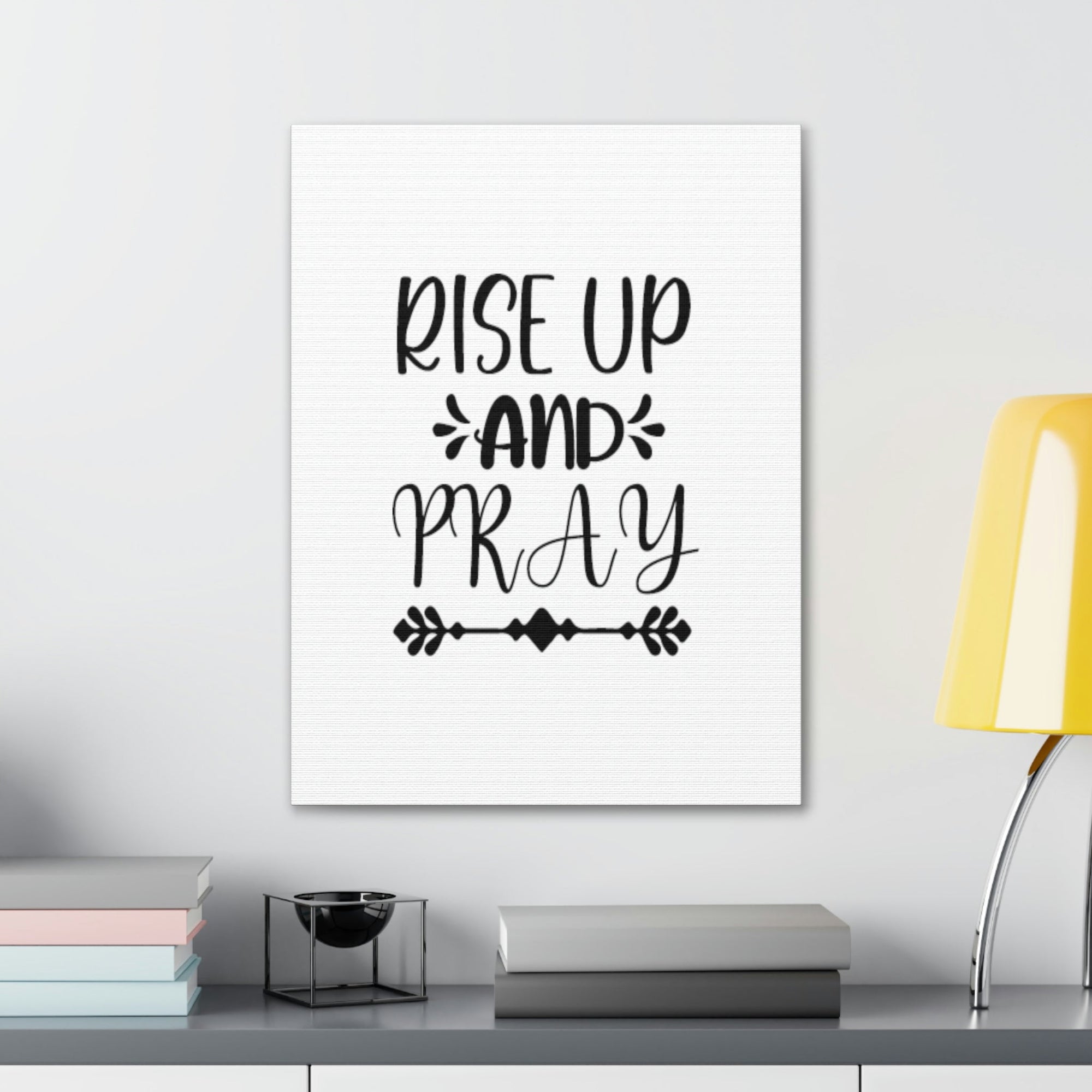 Scripture Walls Rise Up And Pray Mark 1:35 Capital Christian Wall Art Bible Verse Print Ready to Hang Unframed-Express Your Love Gifts