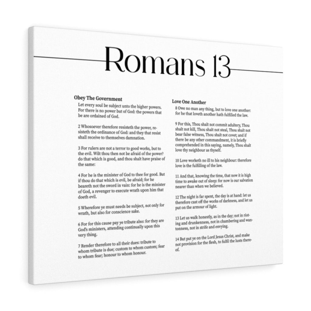 Scripture Walls Romans 13 Chapter Christian Wall Art Print Ready to Hang Unframed-Express Your Love Gifts