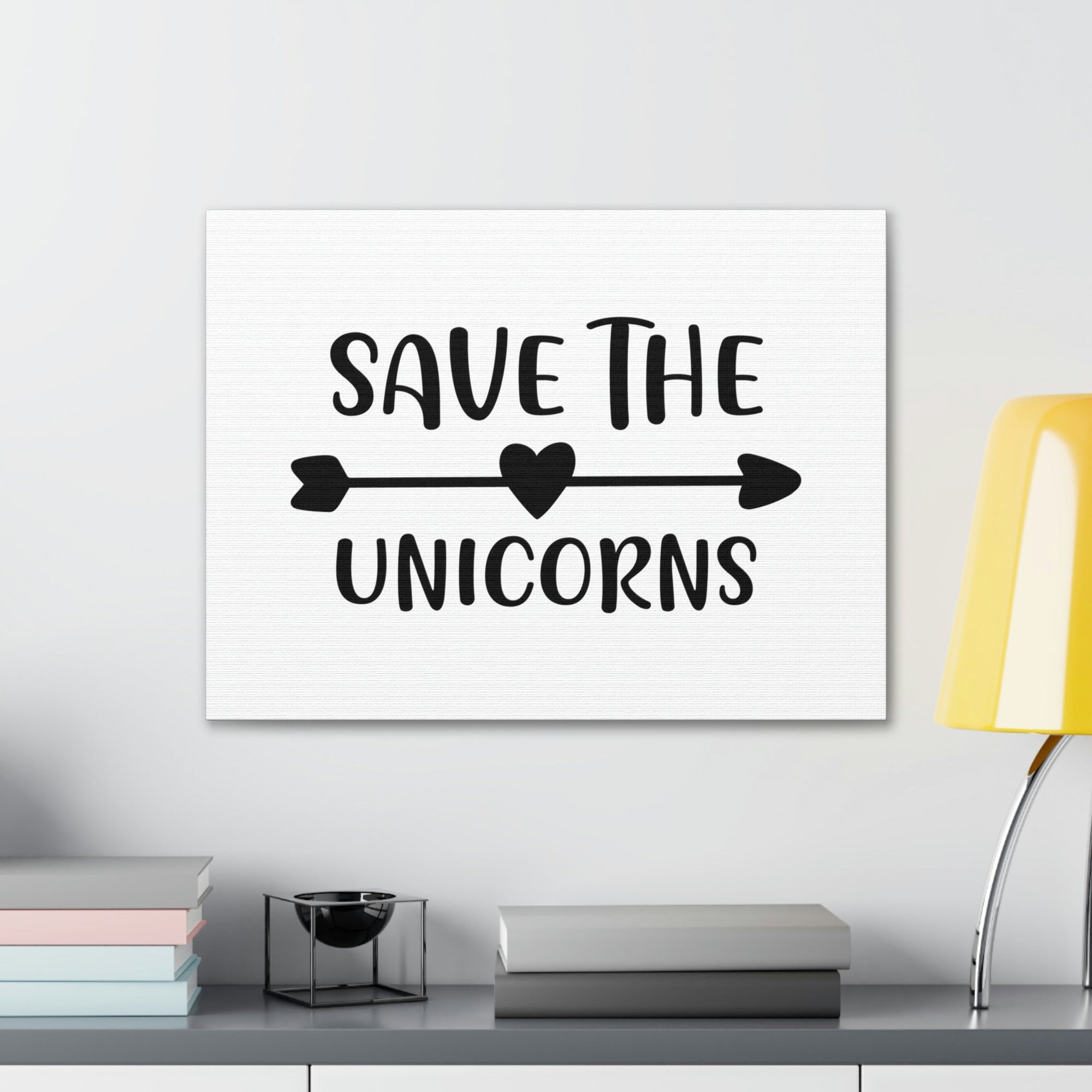Scripture Walls Save The Unicorns Genesis 1:21 Christian Wall Art Print Ready to Hang Unframed-Express Your Love Gifts