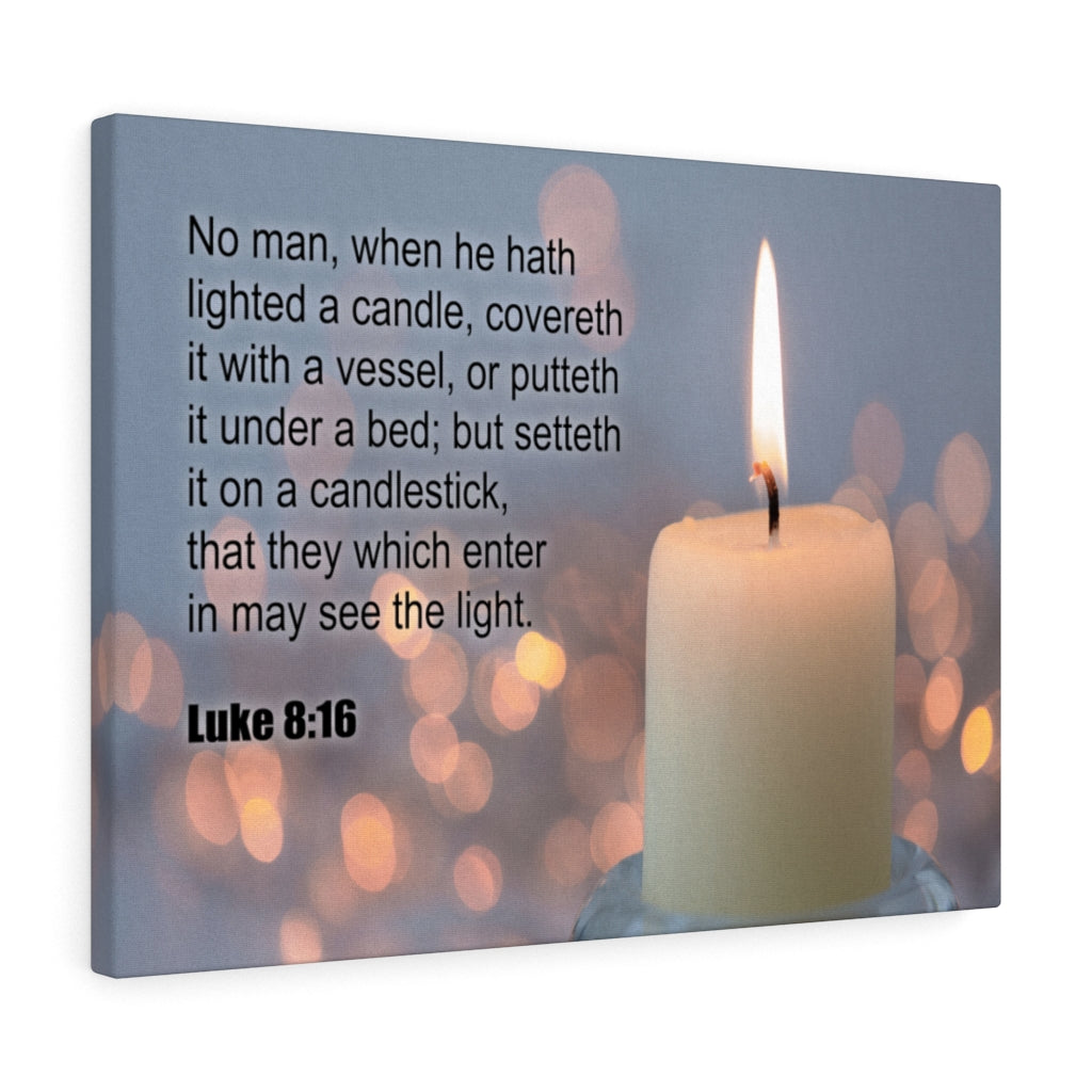 Scripture Walls See The Light Luke 8:16 Christian Wall Art Print Ready to Hang Unframed-Express Your Love Gifts