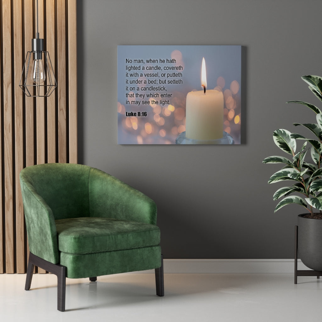 Scripture Walls See The Light Luke 8:16 Christian Wall Art Print Ready to Hang Unframed-Express Your Love Gifts