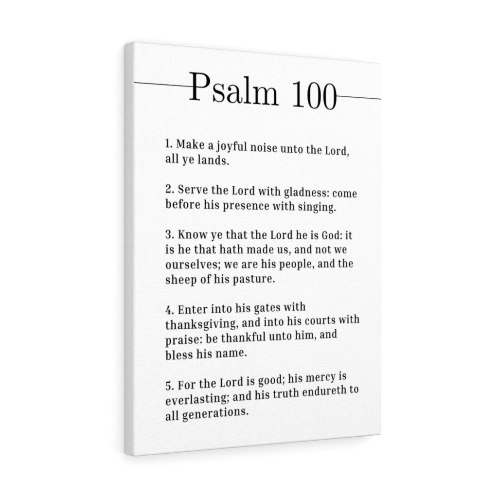 Scripture Walls Serve The Lord With Gladness Psalm 100 Bible Verse Canvas Christian Wall Art Ready to Hang Unframed-Express Your Love Gifts