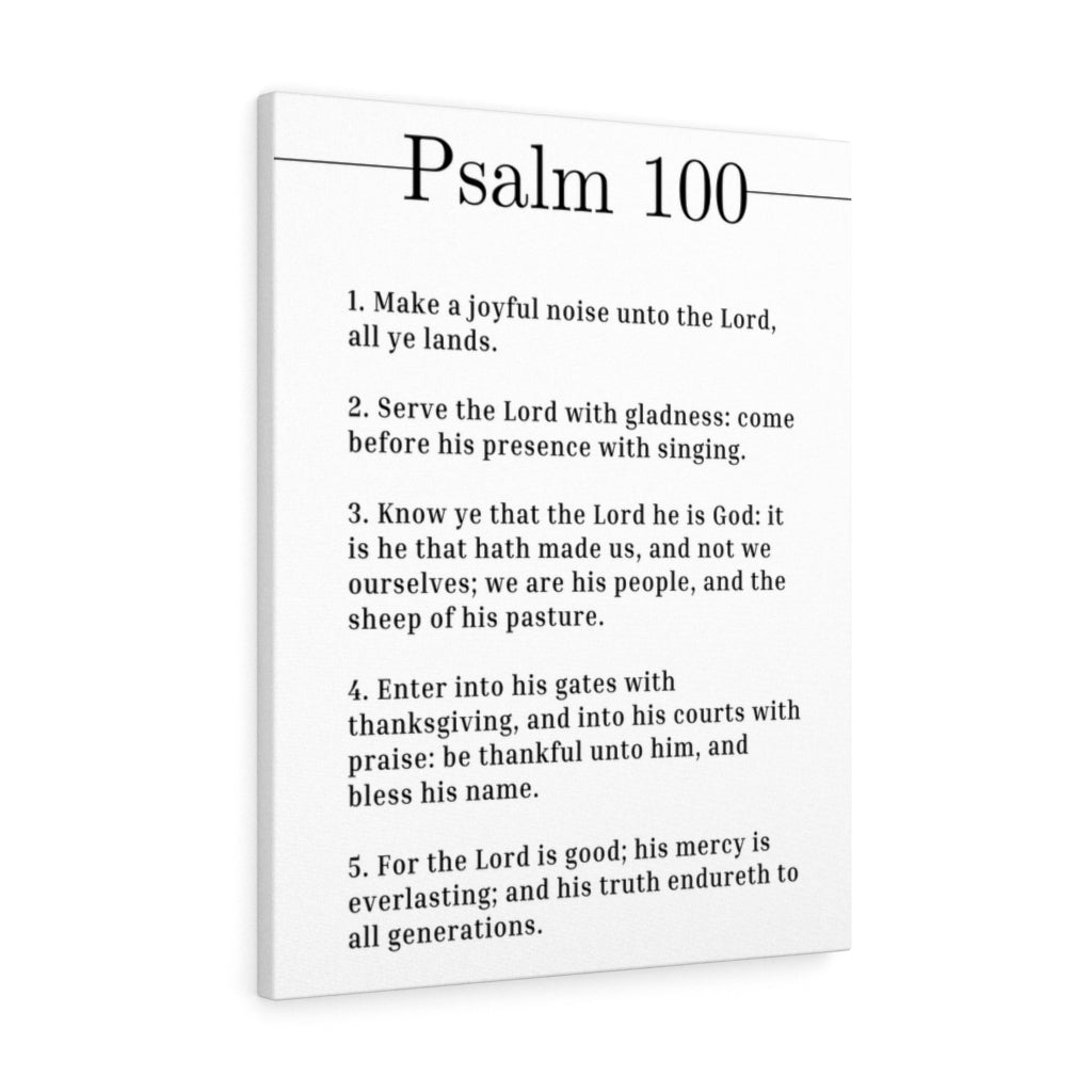 Scripture Walls Serve The Lord With Gladness Psalm 100 Bible Verse Canvas Christian Wall Art Ready to Hang Unframed-Express Your Love Gifts