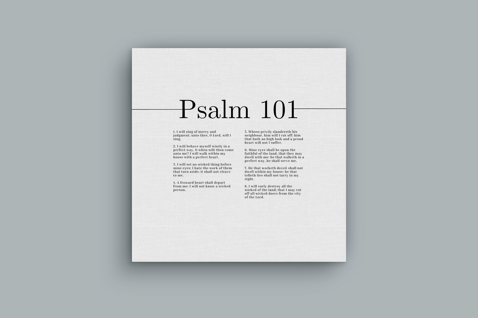 Scripture Walls Sing Of Mercy And Judgement Psalm 101 Bible Verse Canvas Christian Wall Art Ready to Hang Unframed-Express Your Love Gifts