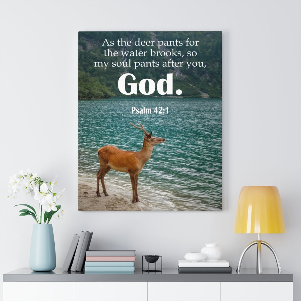 Scripture Walls Soul Pants Psalm 42:1 Bible Verse Canvas Christian Wal -  Express Your Love Gifts