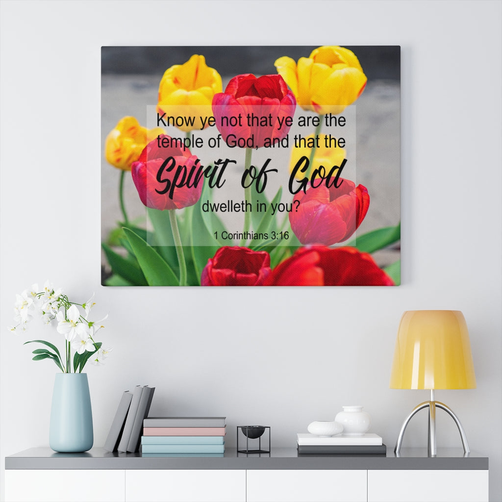 Scripture Walls Spirit of God 1 Corinthians 3:16 Christian Wall Art Print Ready to Hang Unframed-Express Your Love Gifts