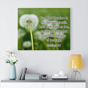 Scripture Walls Stand Fast Galatians 5:1 Bible Verse Canvas Christian Wall Art Ready to Hang Unframed-Express Your Love Gifts