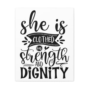 Scripture Walls Strength And Dignity Proverbs 31:25-31 Christian Wall Art Print Ready to Hang Unframed-Express Your Love Gifts