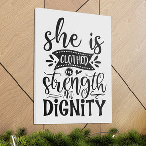 Scripture Walls Strength And Dignity Proverbs 31:25-31 Christian Wall Art Print Ready to Hang Unframed-Express Your Love Gifts