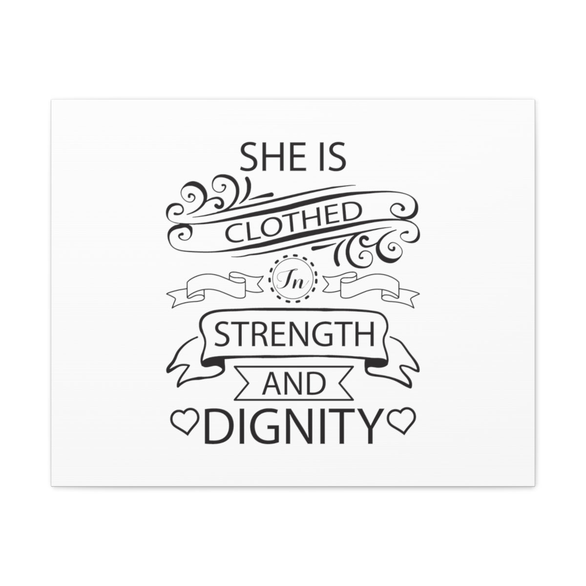 Scripture Walls Strength And Dignity Proverbs 31:25 Christian Wall Art Bible Verse Print Ready to Hang Unframed-Express Your Love Gifts