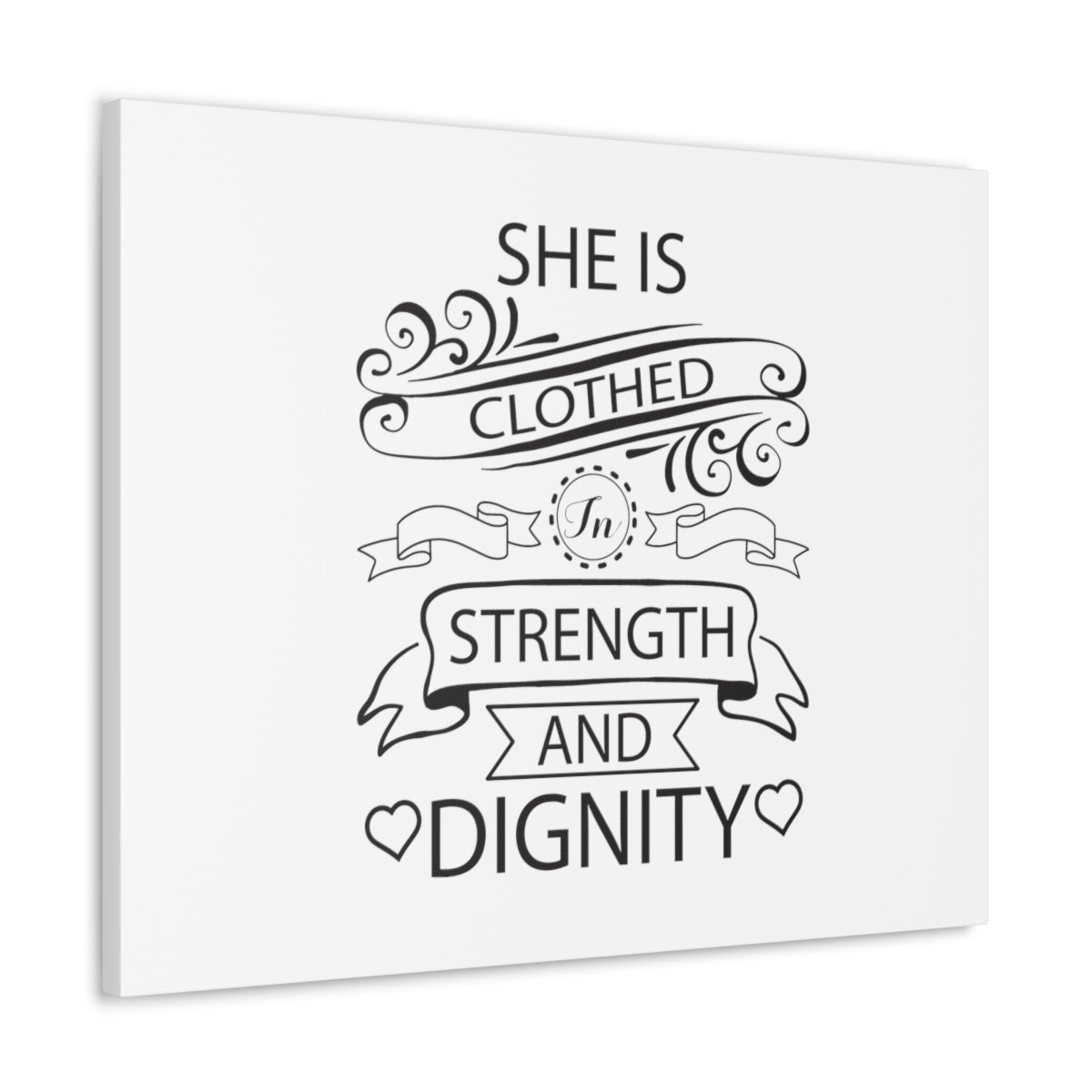 Scripture Walls Strength And Dignity Proverbs 31:25 Christian Wall Art Bible Verse Print Ready to Hang Unframed-Express Your Love Gifts