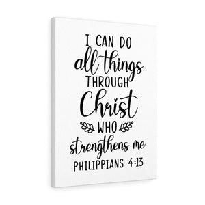 Scripture Walls Strengthens Me Philippians 4:13 Bible Verse Canvas Christian Wall Art Ready to Hang Unframed-Express Your Love Gifts