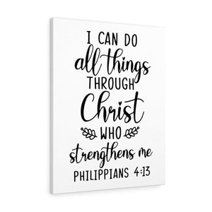 Scripture Walls Strengthens Me Philippians 4:13 Bible Verse Canvas Christian Wall Art Ready to Hang Unframed-Express Your Love Gifts