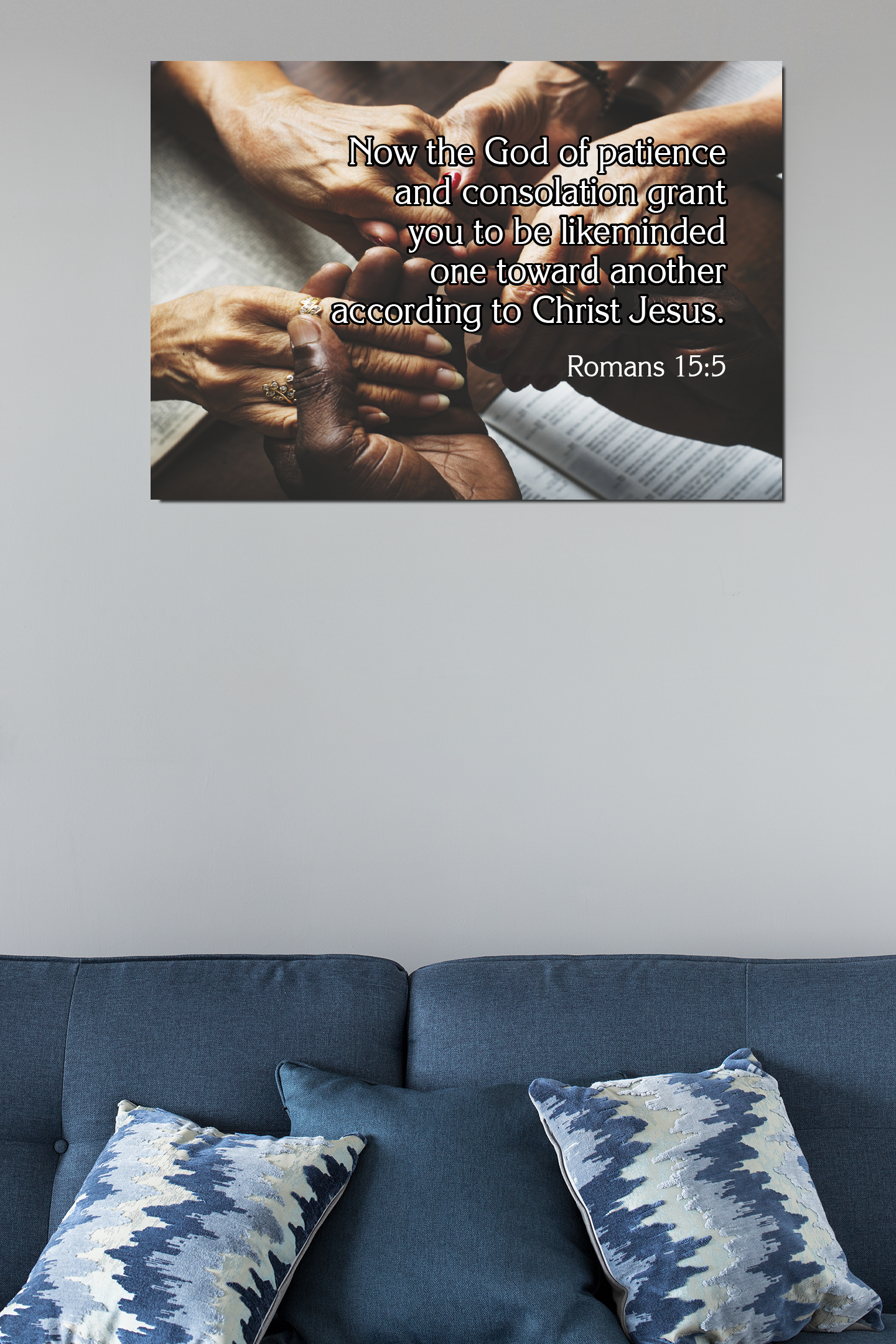 Scripture Walls Sufferings of Christ 2 Corinthians 1:5 Bible Verse Canvas Christian Wall Art Ready to Hang Unframed-Express Your Love Gifts