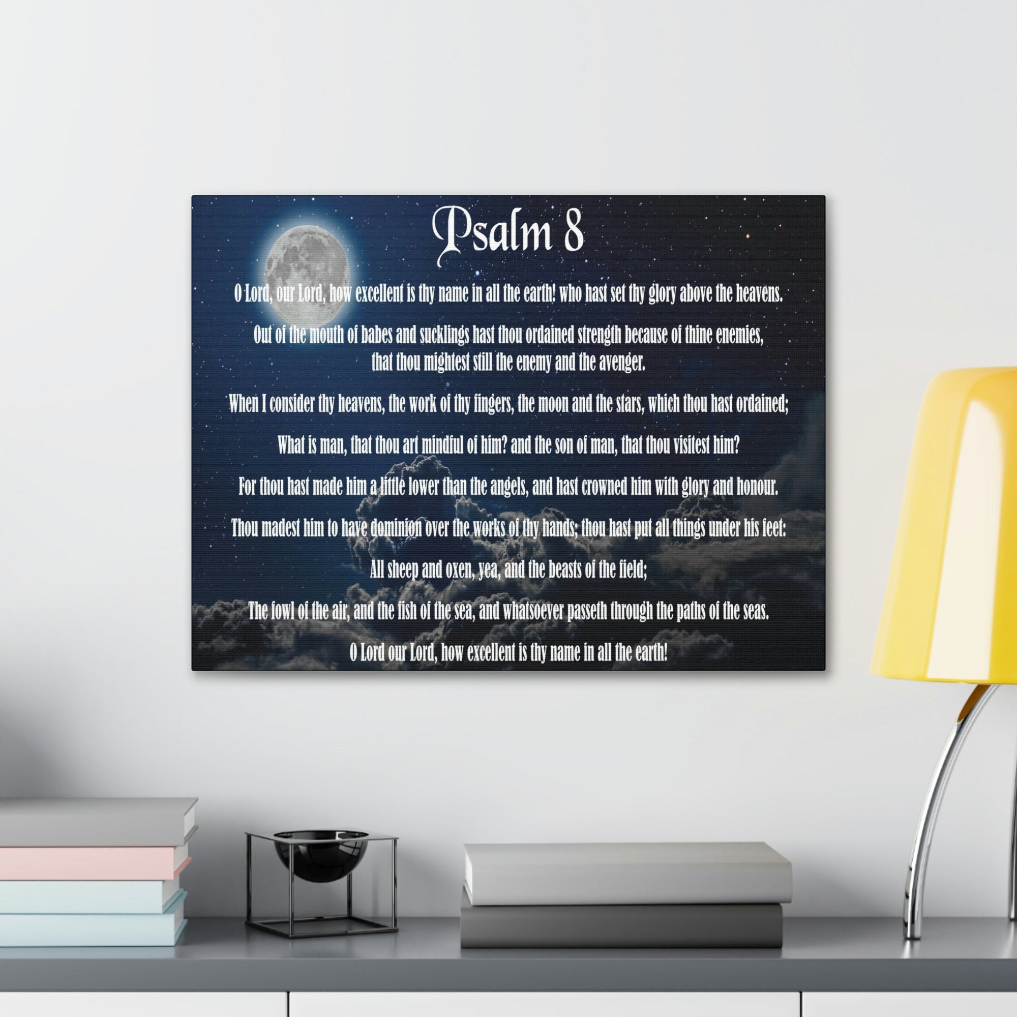 Scripture Walls Surrounded By Your Glory Psalm 8:1 Christian Wall Art Bible Verse Print Ready to Hang Unframed-Express Your Love Gifts