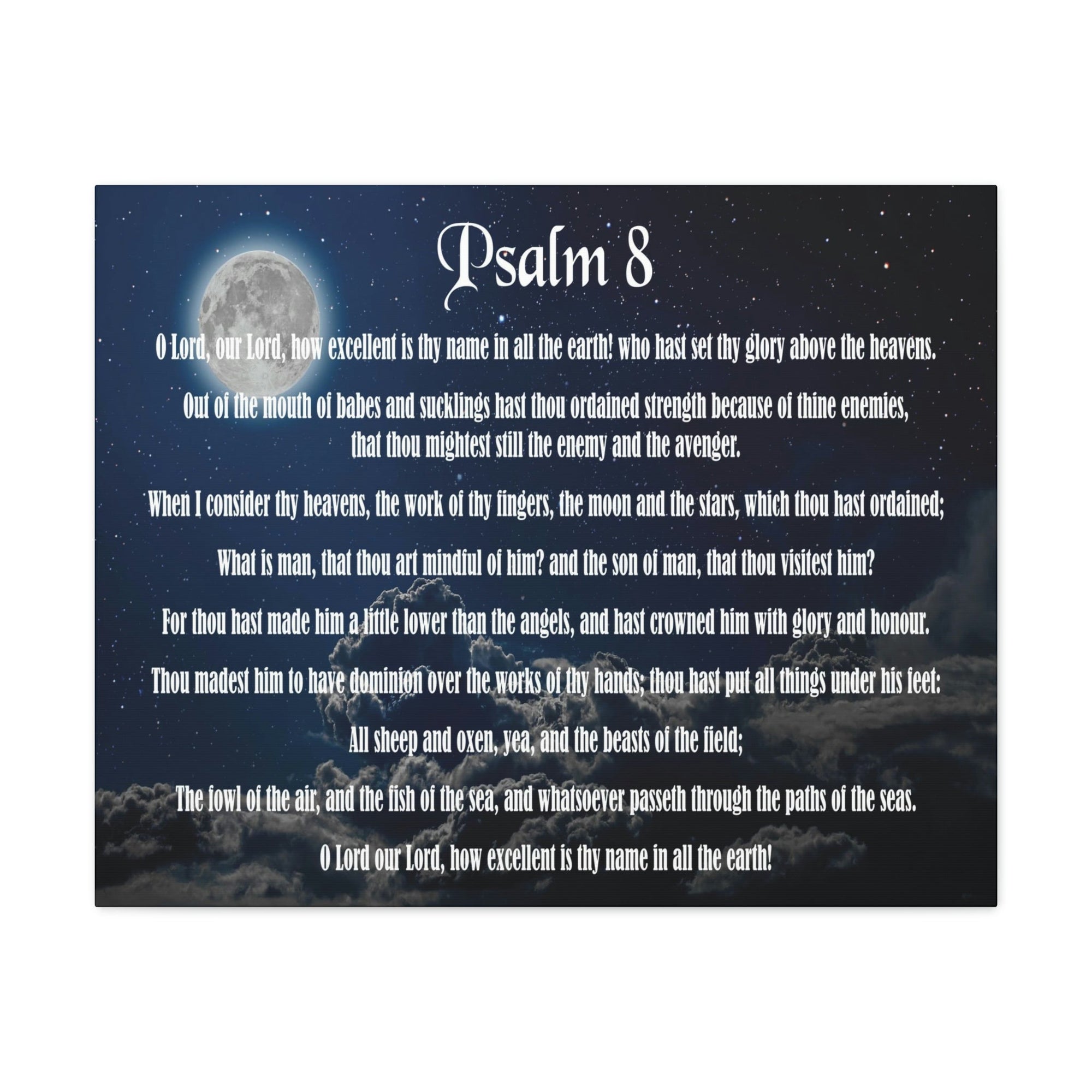 Scripture Walls Surrounded By Your Glory Psalm 8:1 Christian Wall Art Bible Verse Print Ready to Hang Unframed-Express Your Love Gifts
