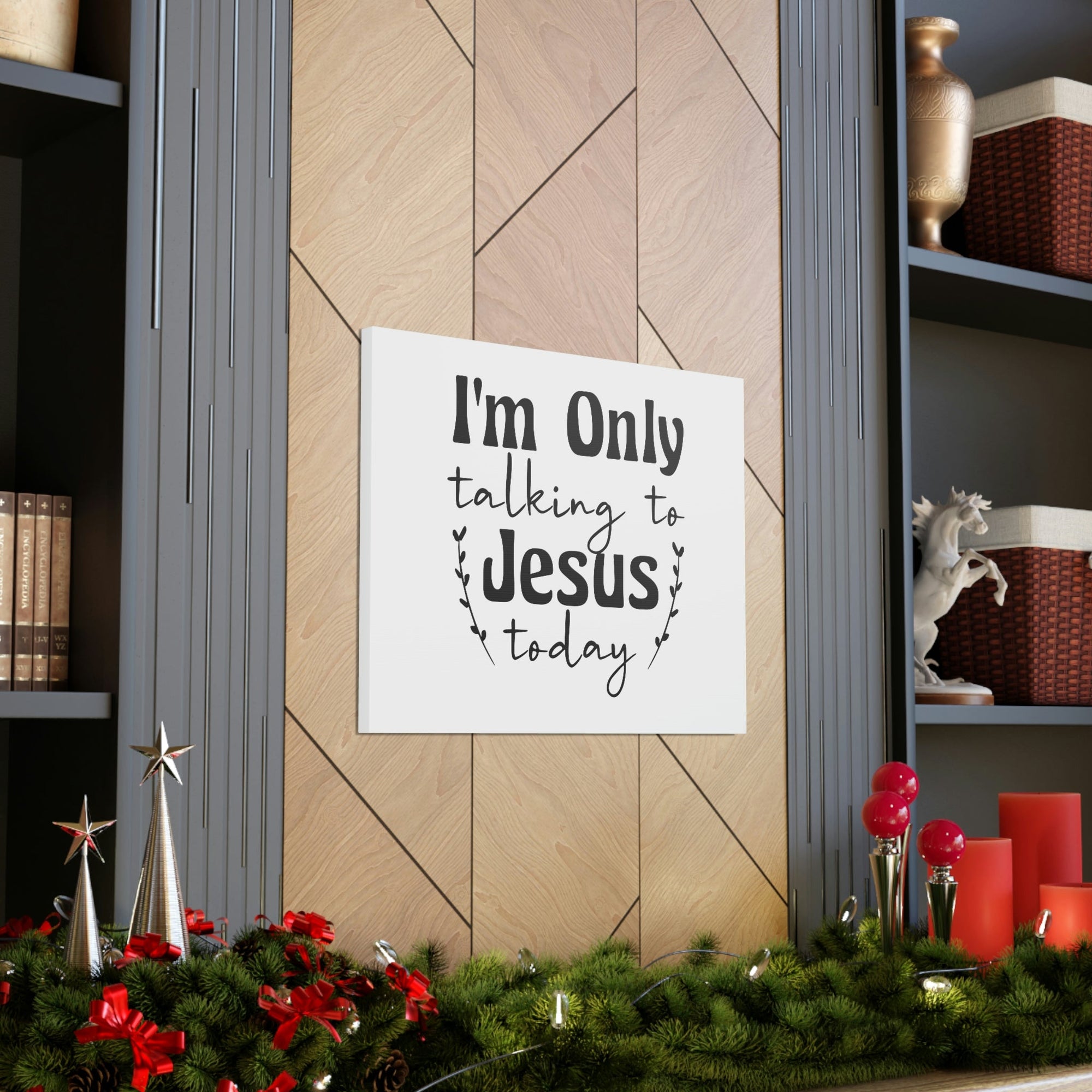 Scripture Walls Talking To Jesus Today Jeremiah 29:12 Christian Wall Art Bible Verse Print Ready to Hang Unframed-Express Your Love Gifts