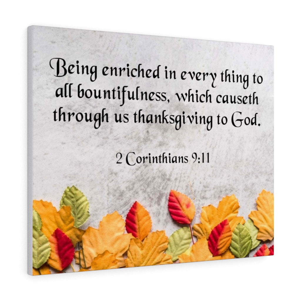 Scripture Walls Thanksgiving To God Corinthians 9 11 Wall Art