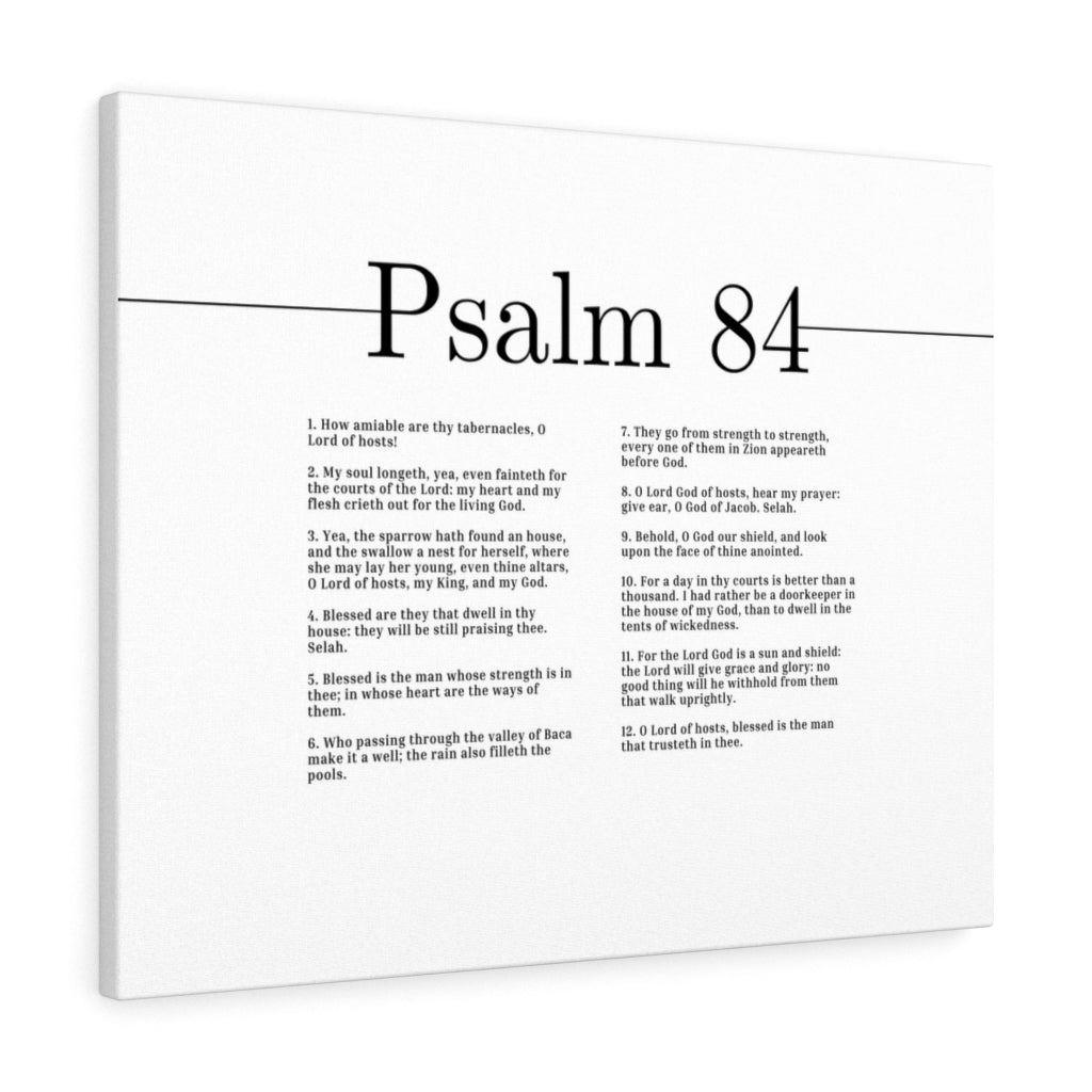 Scripture Walls The Living God Psalm 84 Bible Verse Canvas Christian Wall Art Ready to Hang Unframed-Express Your Love Gifts