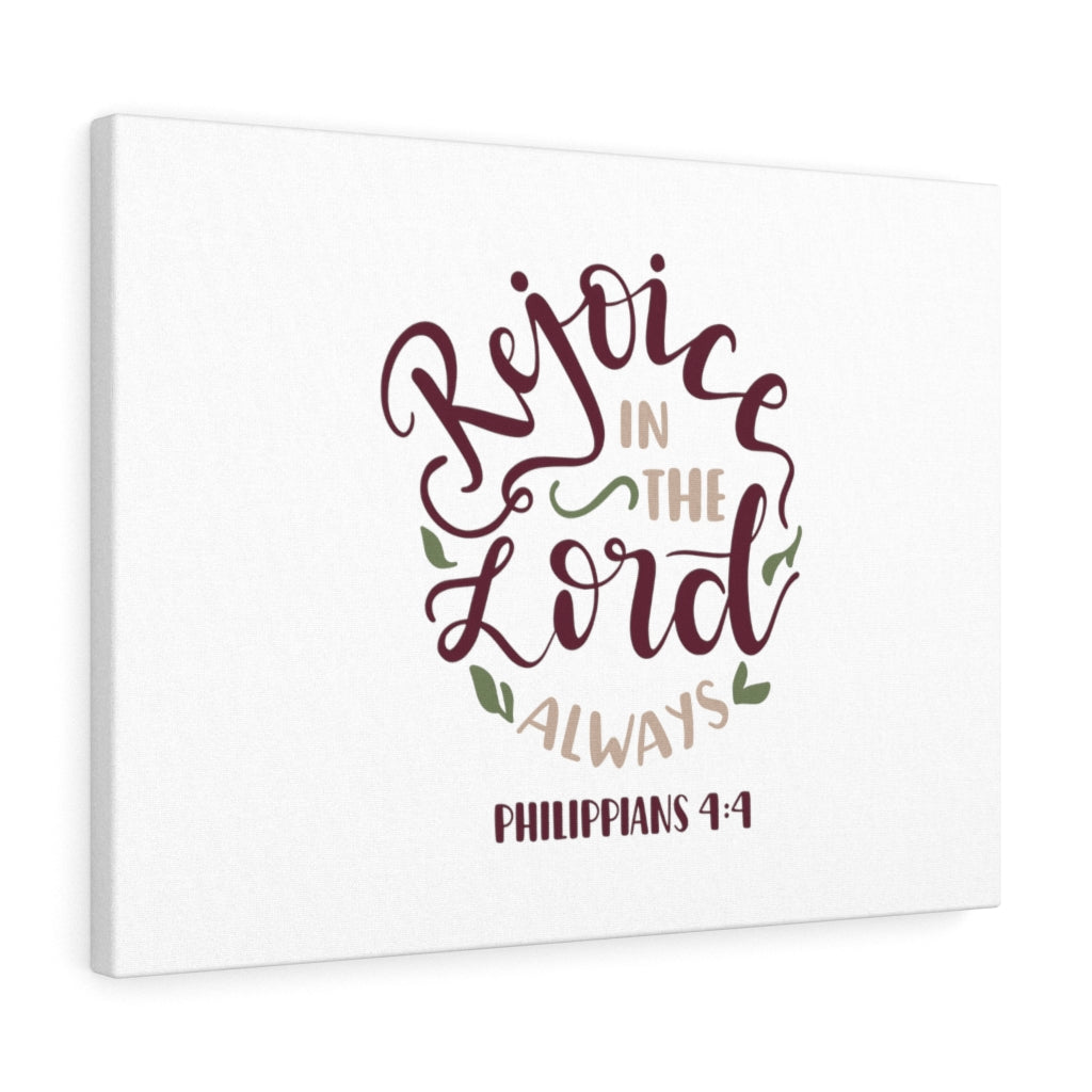 Scripture Walls The Lord Always Philippians 4:4 Bible Verse Canvas Christian Wall Art Ready to Hang Unframed-Express Your Love Gifts