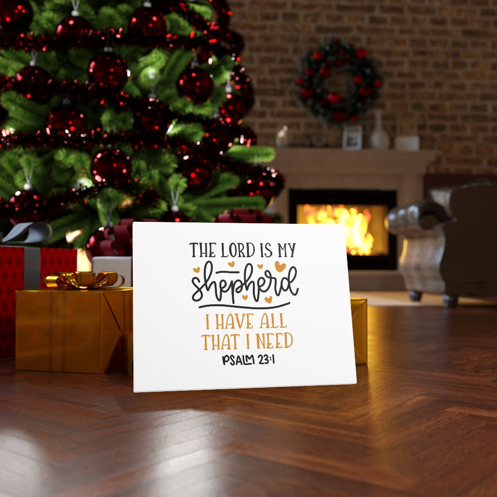 Scripture Walls The Lord Is My Shepherd Psalm 23:1 Bible Verse Canvas Christian Wall Art Ready to Hang Unframed-Express Your Love Gifts