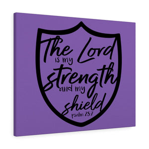 Scripture Walls The Lord Is Psalm 28:7 Bible Verse Canvas Christian Wall Art Ready to Hang Unframed-Express Your Love Gifts