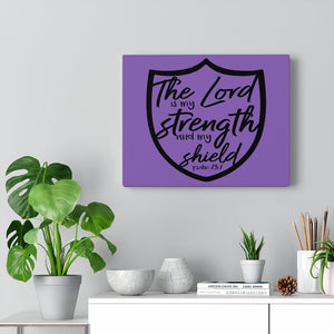 Scripture Walls The Lord Is Psalm 28:7 Bible Verse Canvas Christian Wall Art Ready to Hang Unframed-Express Your Love Gifts
