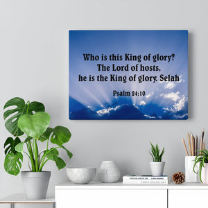 Scripture Walls The Lord of Hosts Psalm 24:10 Bible Verse Canvas Christian Wall Art Ready to Hang Unframed-Express Your Love Gifts