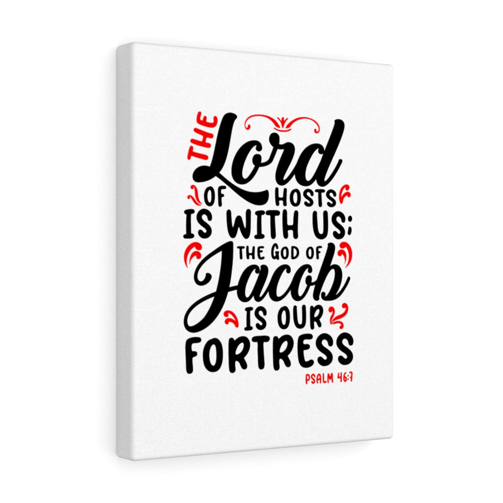 Scripture Walls The Lord Of Hosts Psalm 46:7 Bible Verse Canvas Christian Wall Art Ready to Hang Unframed-Express Your Love Gifts