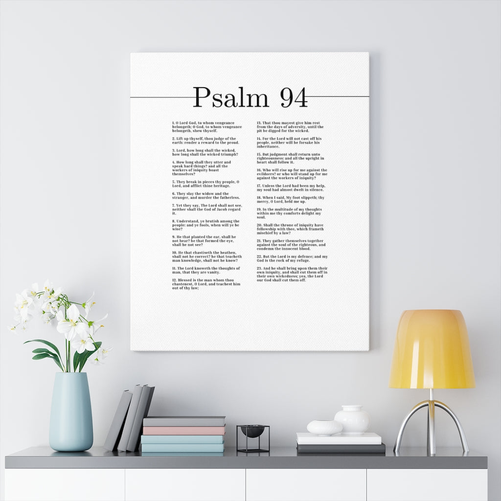 Scripture Walls The Lord Our God Psalm 94 Bible Verse Canvas Christian Wall Art Ready to Hang Unframed-Express Your Love Gifts