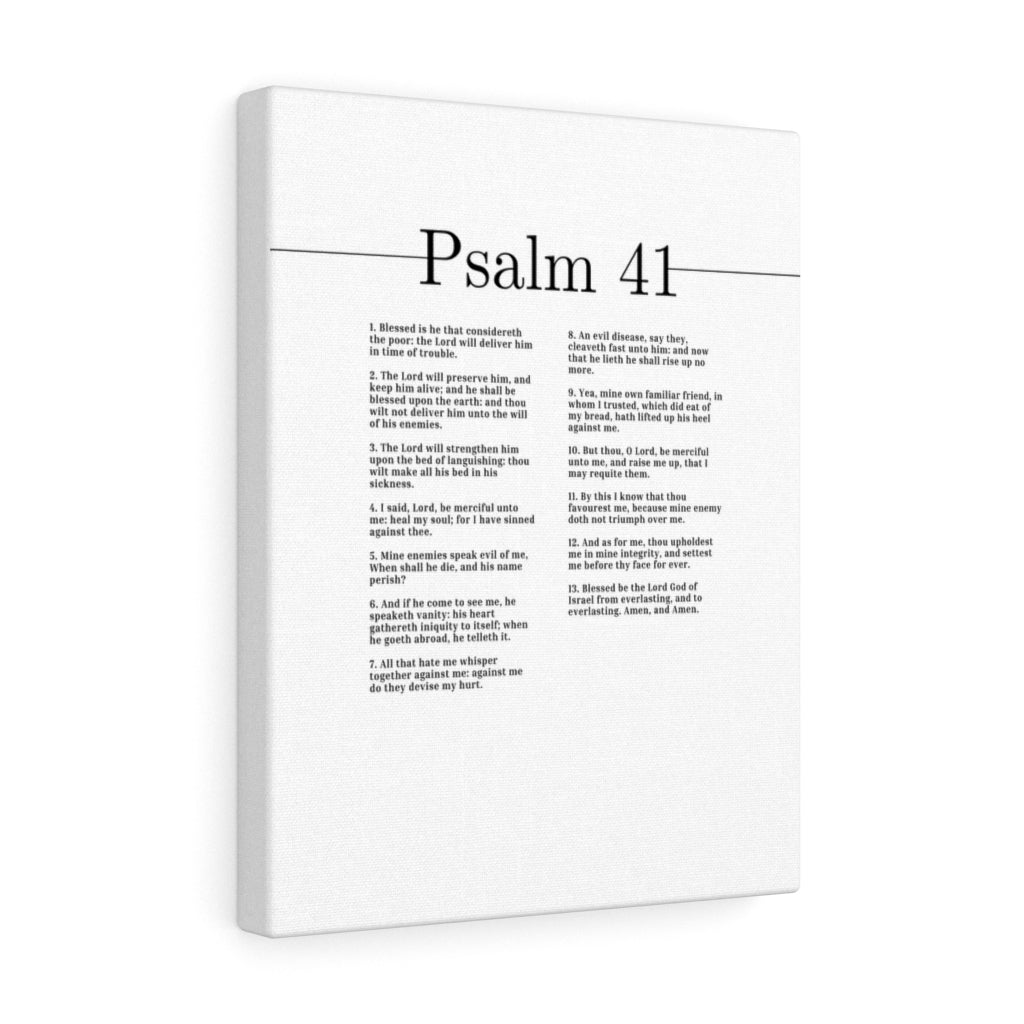 Scripture Walls The Lord Will Strengthen Him Psalm 41 Bible Verse Canvas Christian Wall Art Ready to Hang Unframed-Express Your Love Gifts