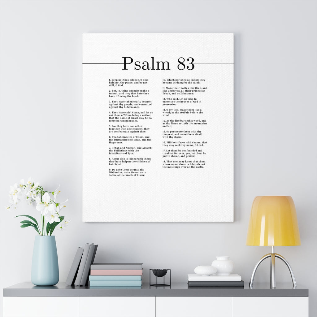 Scripture Walls The Most High Over All The Earth Psalm 83 Bible Verse Canvas Christian Wall Art Ready to Hang Unframed-Express Your Love Gifts