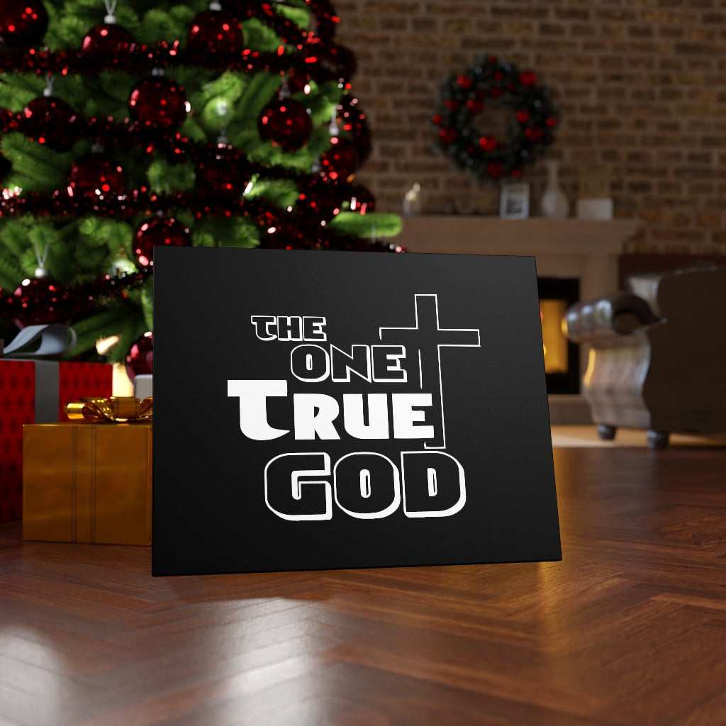 Scripture Walls The One True God Bible Verse Canvas Christian Wall Art Ready to Hang Unframed-Express Your Love Gifts