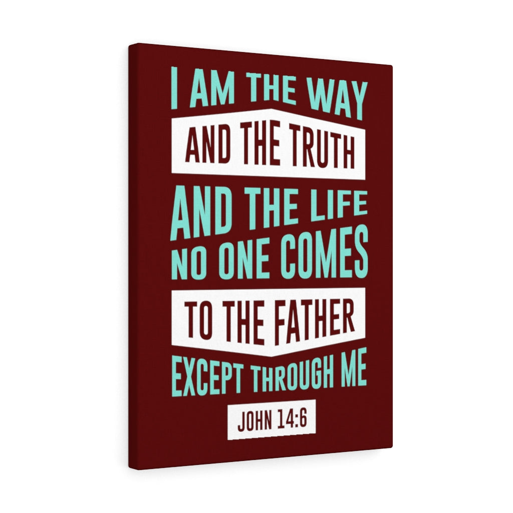 Scripture Walls The Way John 14:6 Bible Verse Canvas Christian Wall Art Ready to Hang Unframed-Express Your Love Gifts