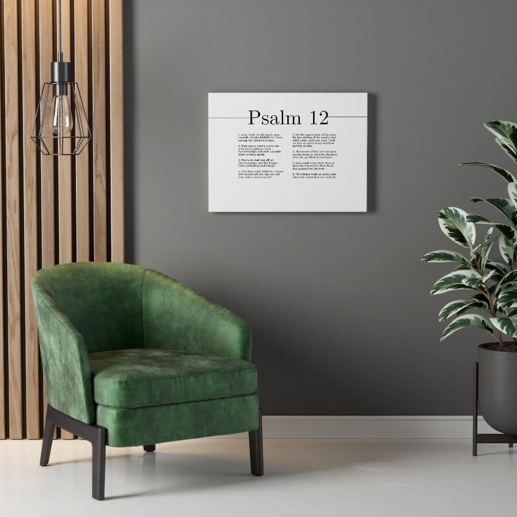 Scripture Walls The Words Of The Lord Psalm 12 Bible Verse Canvas Christian Wall Art Ready to Hang Unframed-Express Your Love Gifts