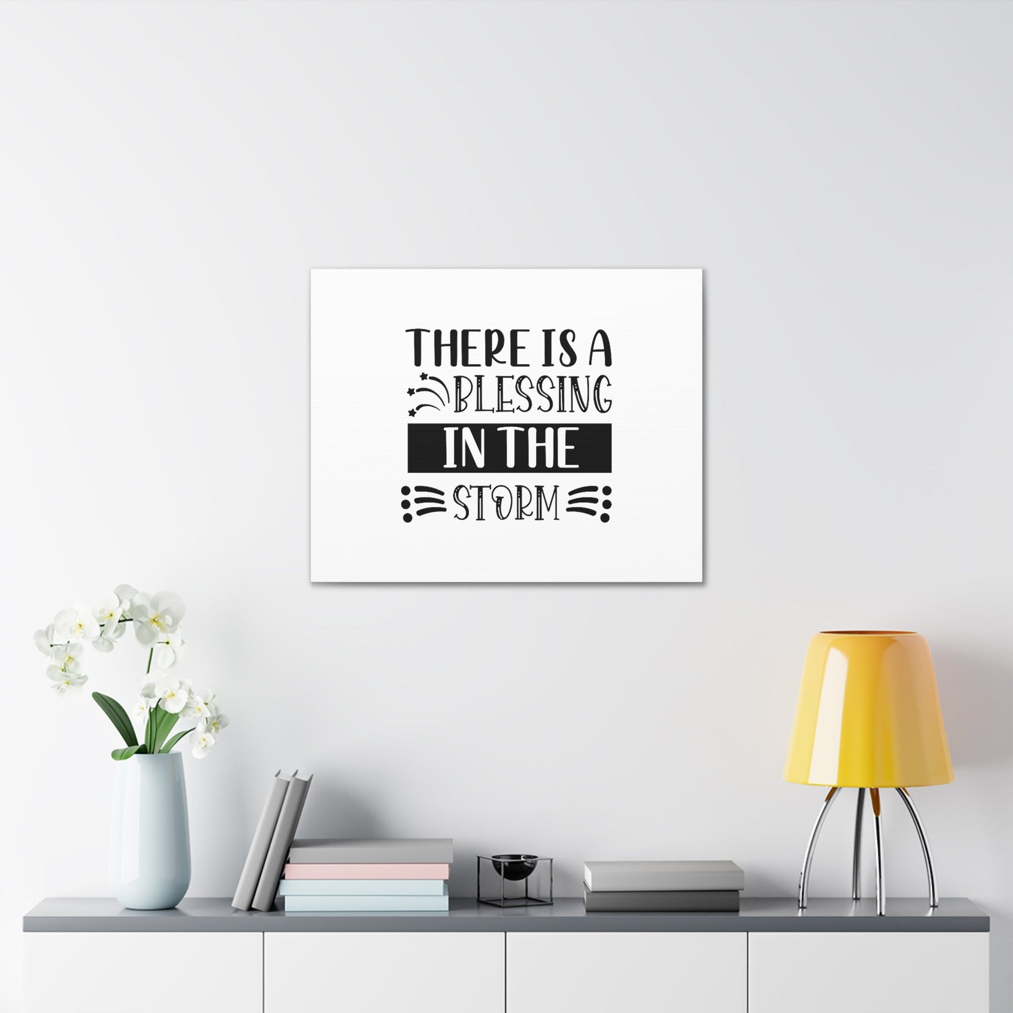 Scripture Walls There Is A Blessing In The Storm Isaiah 4:6 Christian Wall Art Bible Verse Print Ready to Hang Unframed-Express Your Love Gifts