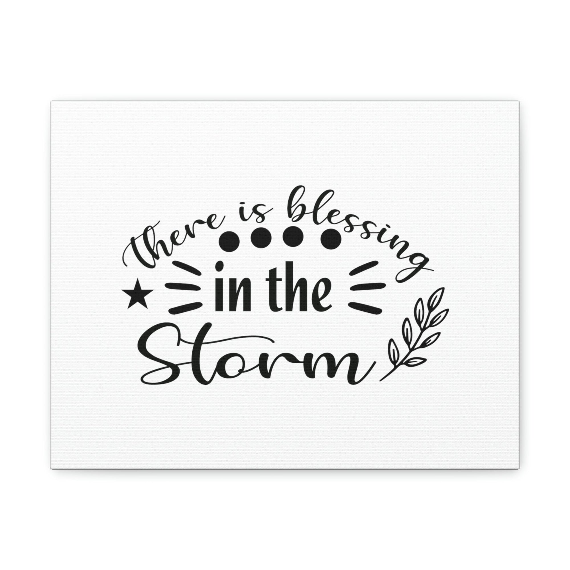 Scripture Walls There Is Blessing In The Storm Isaiah 43:2 Christian Wall Art Bible Verse Print Ready to Hang Unframed-Express Your Love Gifts