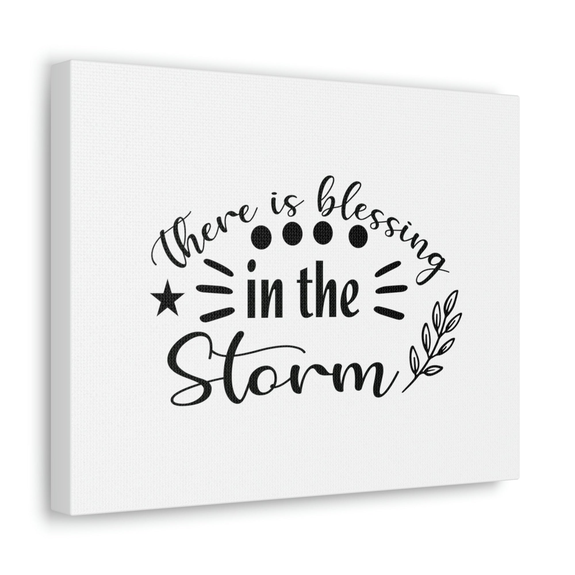 Scripture Walls There Is Blessing In The Storm Isaiah 43:2 Christian Wall Art Bible Verse Print Ready to Hang Unframed-Express Your Love Gifts