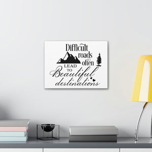 Scripture Walls To Beautiful Romans 15:4 Destinations Christian Wall Art Print Ready to Hang Unframed-Express Your Love Gifts