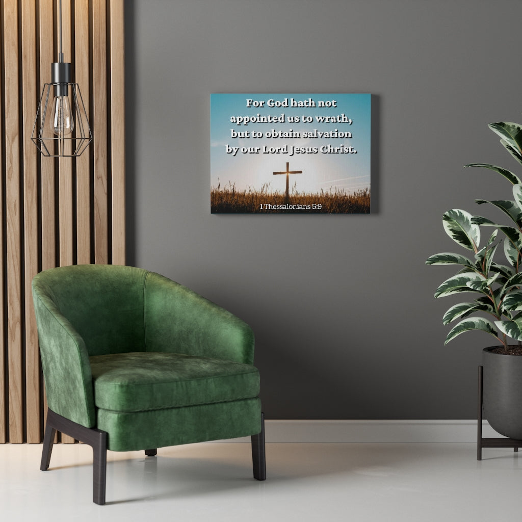 1 Thessalonians factory 5:9 Canvas Print