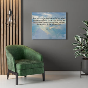Scripture Walls Touch Me Not John 20:17 Bible Verse Canvas Christian Wall Art Ready to Hang Unframed-Express Your Love Gifts