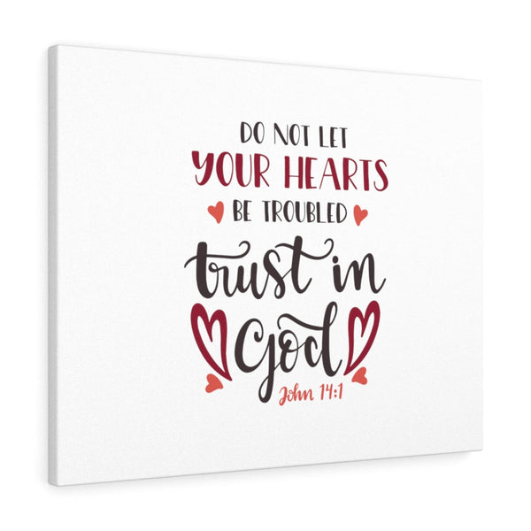 Scripture Walls Trust In God John 14:1 Bible Verse Canvas Christian Wa -  Express Your Love Gifts