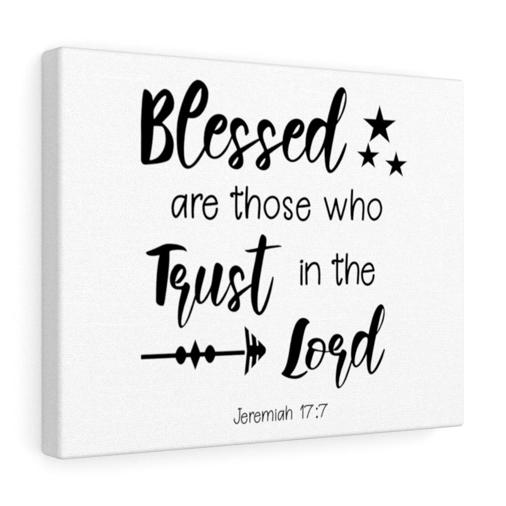 Scripture Walls Trust In The Lord Jeremiah 17:7 Bible Verse Canvas Christian Wall Art Ready to Hang Unframed-Express Your Love Gifts