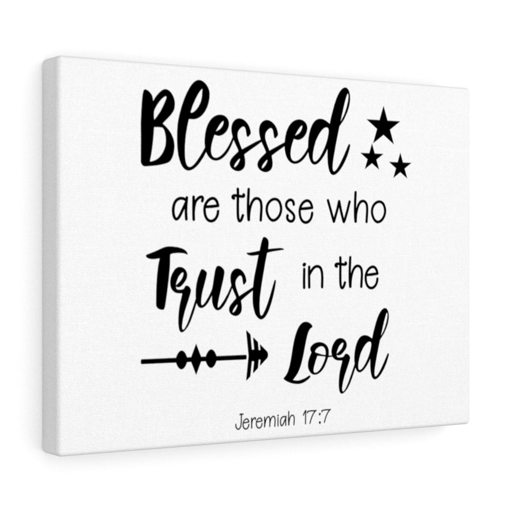 Scripture Walls Trust In The Lord Jeremiah 17:7 Bible Verse Canvas Christian Wall Art Ready to Hang Unframed-Express Your Love Gifts