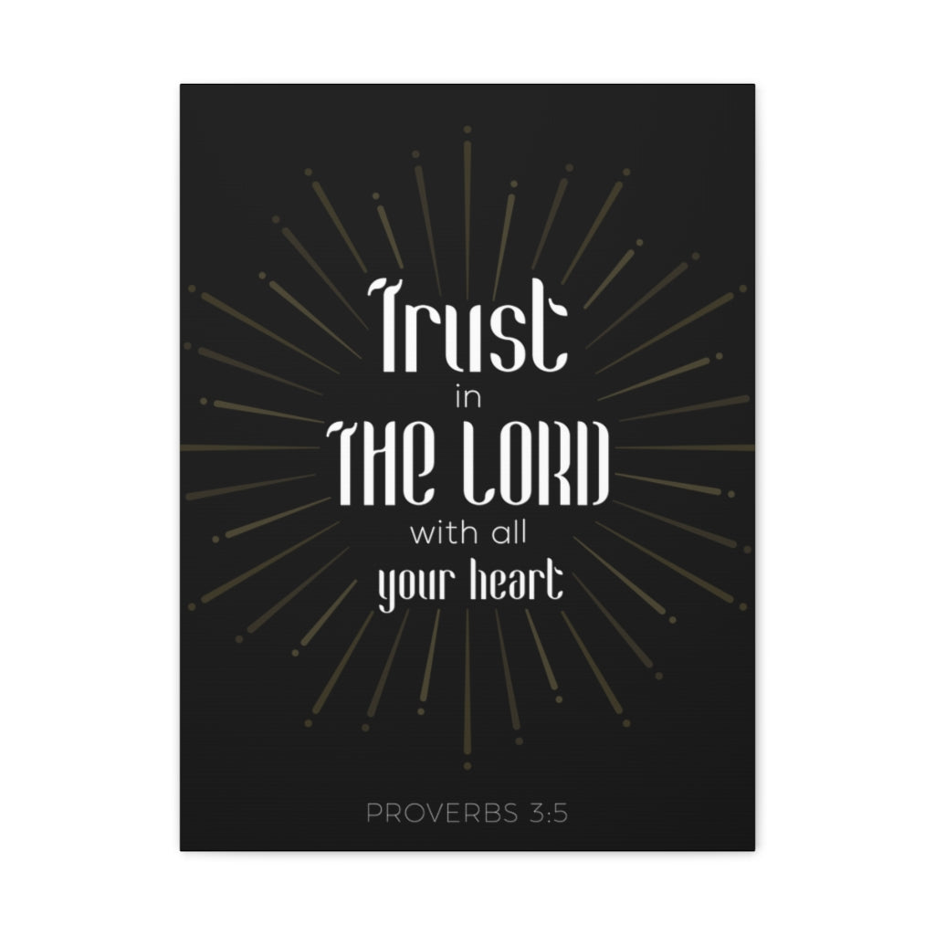 Scripture Walls Trust In The Lord Proverbs 3:5 Christian Wall Art Bible Verse Print Ready To Hang Unframed-Express Your Love Gifts