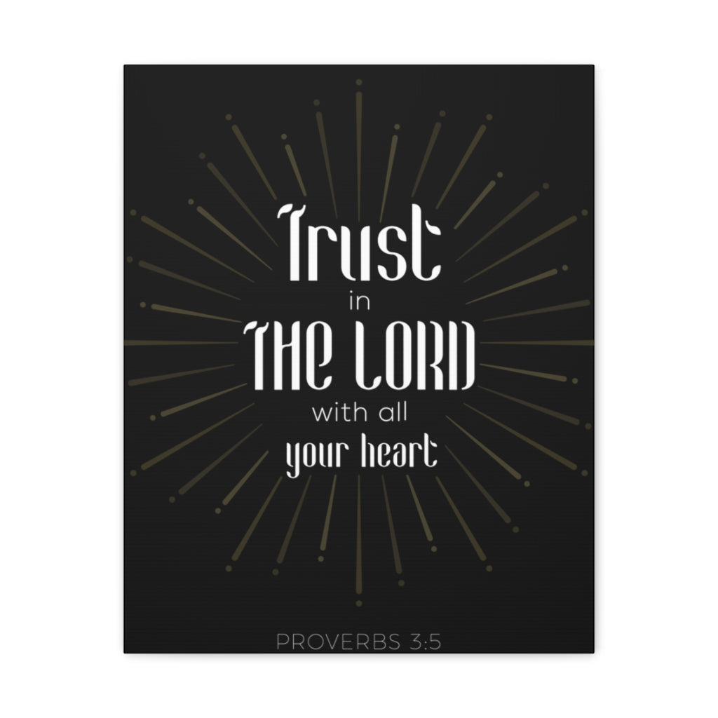 Scripture Walls Trust In The Lord Proverbs 3:5 Christian Wall Art Bible Verse Print Ready To Hang Unframed-Express Your Love Gifts